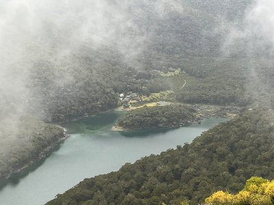 Lake Machenzie Hut - right at the bottom of the valley